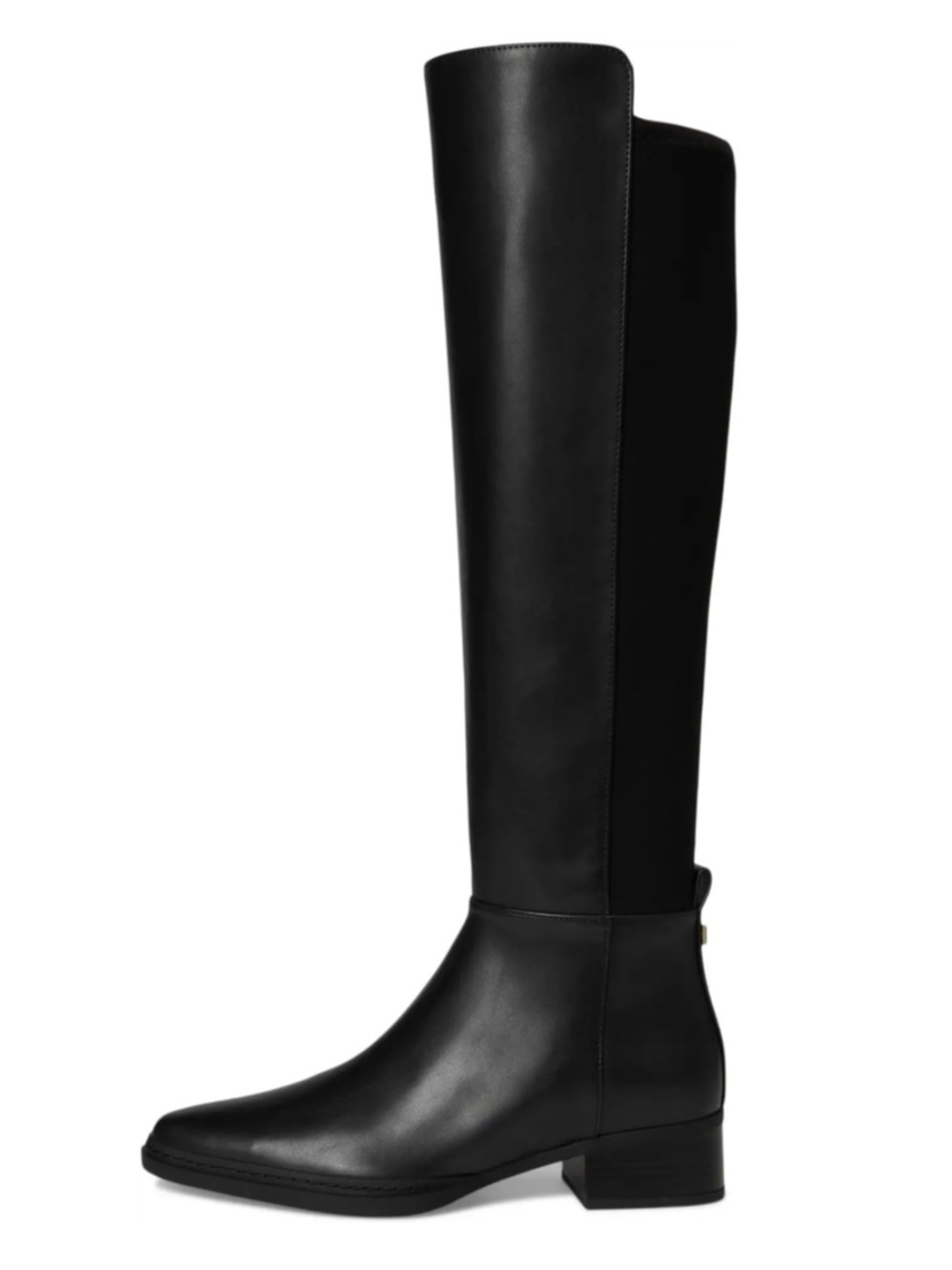 Michael Kors Black Over-the-Knee Leather Riding Boots